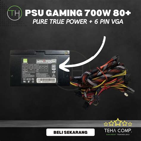 Jual Power Supply Gaming PSU PC Game 500W 600W 80 Plus 6 Pin VGA Bekas