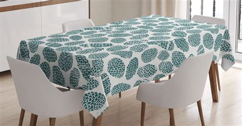 Pine Cone Tablecloth Botanical Woodland Theme Conifer Cones Winter