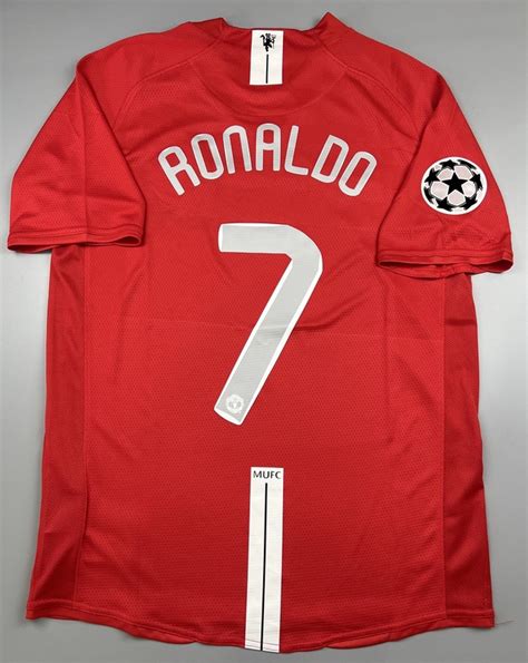 Retro Ronaldo Ucl Final Manchester United Long Or Short Sleeve S