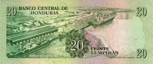 Banknote Lempiras Honduras Regular Issue Wor P C