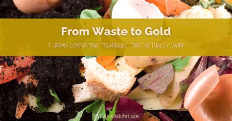 Urban Composting Techniques that Work - My Edible Habitat