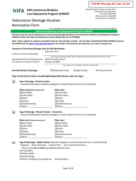 Fillable Online Nifa Usda Nifa Usda Govvmlrp Application Guidevmlrp