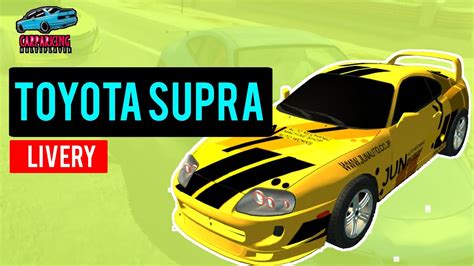 Designing A Toyota Supra Mk4 Car Parking Multiplayer Youtube