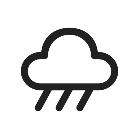Cuaca Hujan Biasa User Interface Dan Gestures Icons