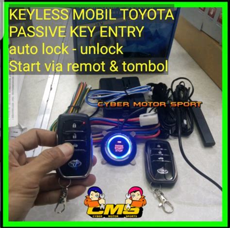 Keyless Toyota Avanza Sistem Starter Mobil Tanpa Kunci Remot Logo