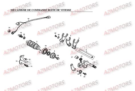 Mecanisme De Selection De Vitesse Boite De Vitesse Pi Ces Kymco Neuves