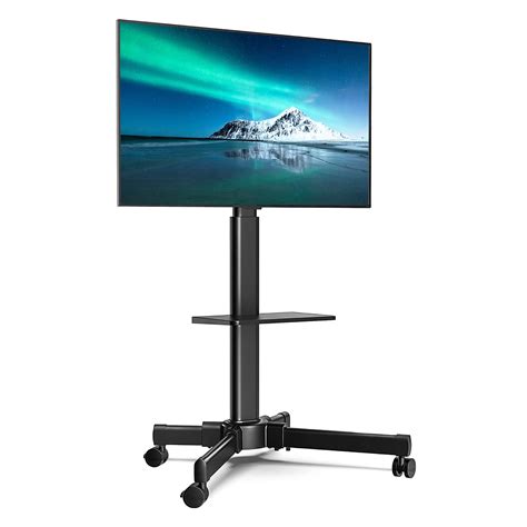 Buy FITUEYES Mobile TV Cart With Wheels Trolley TV Display Stand For