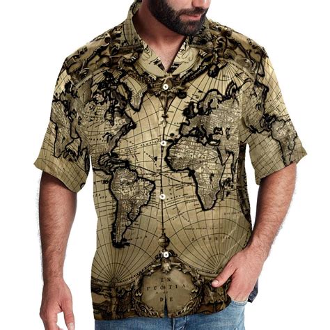 Hawaiian Shirt For Men Mens Button Down Short Sleeve Shirt Mens