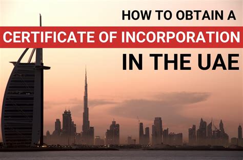 How To Obtain A Certificate Of Incorporation Uae Virtuzone