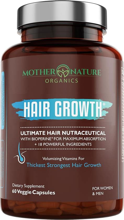 Hair Growth Supplement for Women - Hair Vitamins for Thicker, Fuller Hair & Faster Regrowth w ...