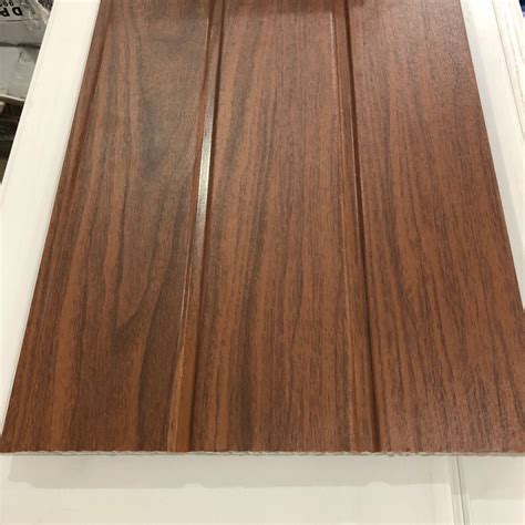 Jual Plafon Pvc Motif Serat Kayu Coklat Tua Doff NF 30608 Shopee