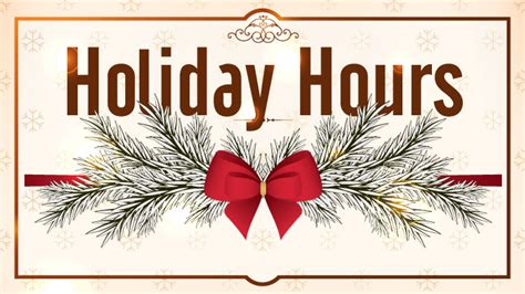 Holiday Hours for Chamber Members – Gallia County Chamber of Commerce