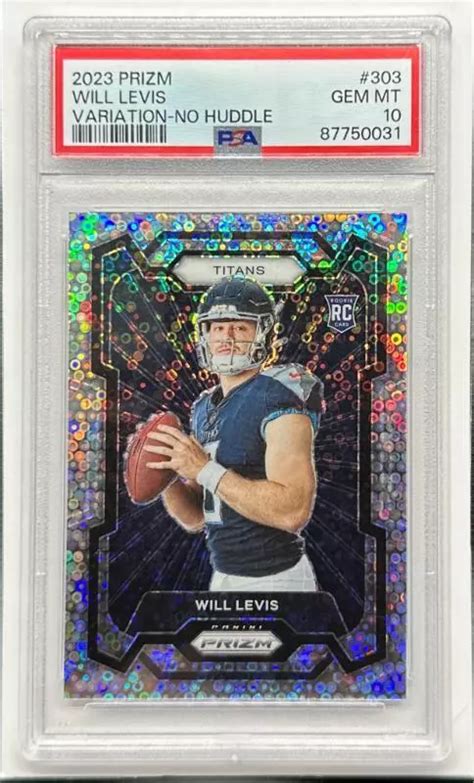 Will Levis Prizm Rookie Variation No Huddle Psa Price