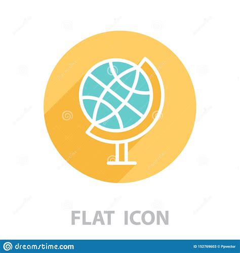 L nea Icono Del Globo Ilustraci n Del Vector Ilustración del Vector