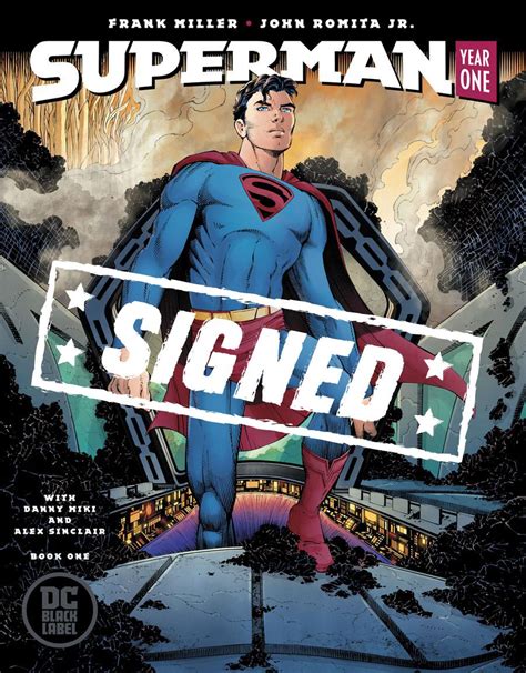 Superman Year One Cover E Regular John Romita Jr Cover Signed By