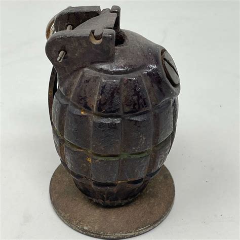 Wwi British M36 Mills Bomb With Rifle Grenade Plate In Grenades