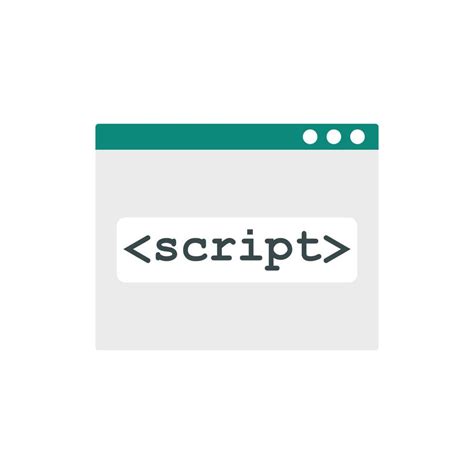 scripting vector art icons  graphics