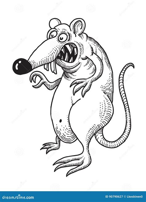 Evil Rat Cartoon Vector | CartoonDealer.com #44936135