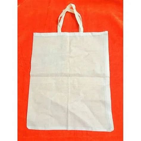 Loop Handle Handled Plain Cotton Carry Bag Capacity 5 Kg Size