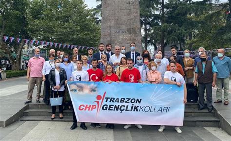 CHP İl Gençlik Kolları Atatürkün Trabzona geliş yıldönümü nedeniyle