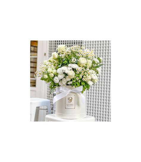 Livraison Bouquet De Fleurs Blanches Paris Luvbox Paris