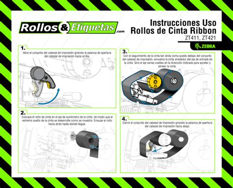 Cinta Ribbon Cera Mm X Mts Rollos Etiquetas