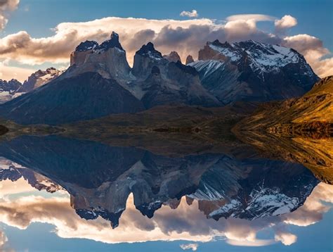 Premium Photo Sunrise In Torres Del Paine National Park Lake Pehoe