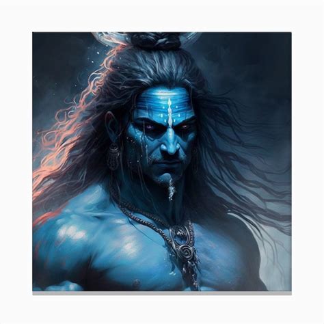 Shiva Rudra 1 Canvas Print by Gbox Creates - Fy