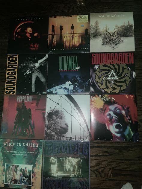 My grunge collection so far... Can you tell I’m a Soundgarden fan?? : r ...