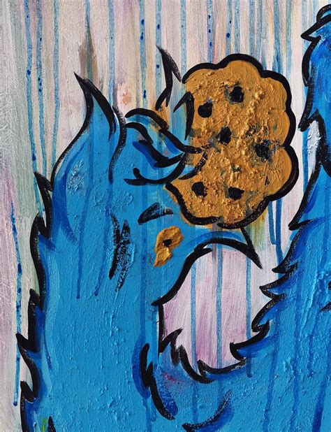 Cookie Monster Painting By Deux Fauves Saatchi Art