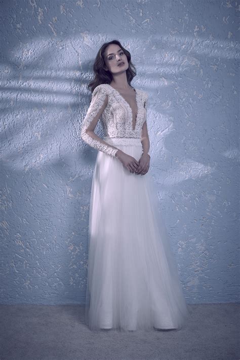 Abito Da Sposa Albicocco Collezione Maison Signore Victoria Atelier