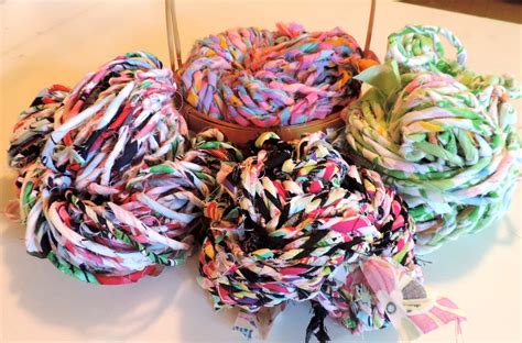 Knit N Hook Studio Recycled Hand Spun Fabric Rag Yarn