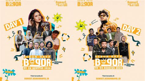 Line Up Konser Sunset Di Kebun Raya Bogor 3 4 Agustus 2024 Ada Raisa