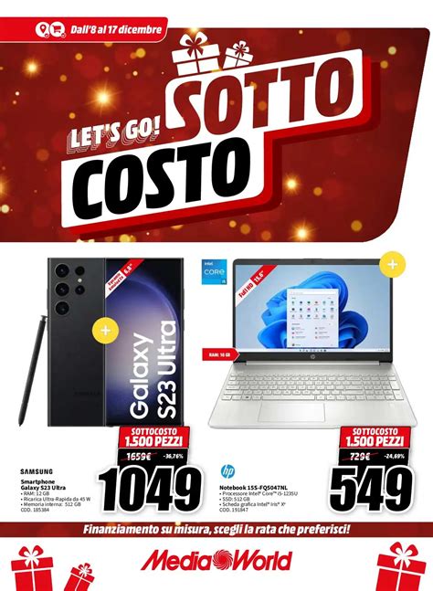 Volantino Mediaworld Sottocosto Dall Al