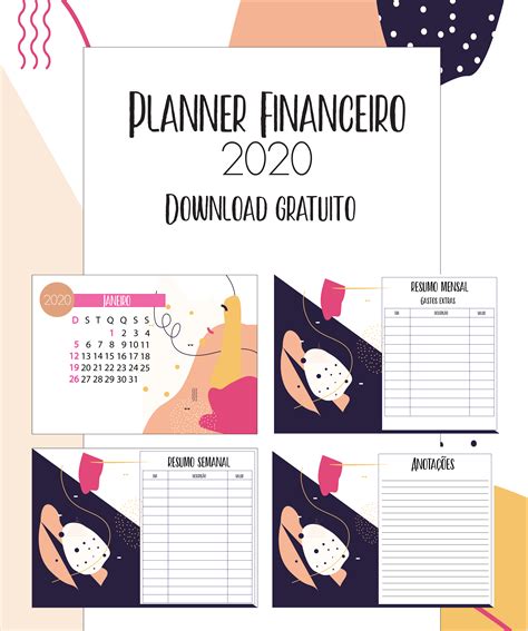 Planner Financeiro E Planner De Estudo Para Baixar Em