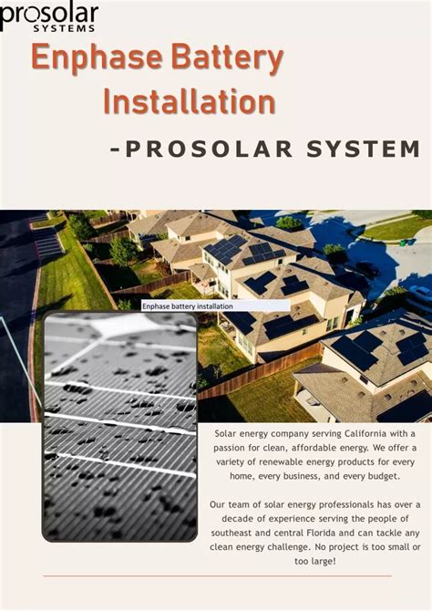 PPT - Enphase Battery Installation- ProSolar System PowerPoint ...