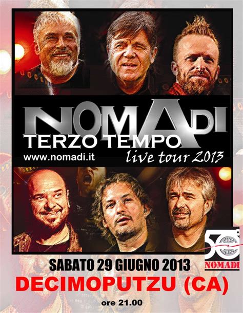 Terzo Tempo Live Tour Nomadi Decimoputzu Sabato