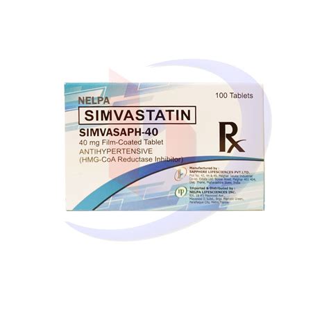 Simvastatin Simvasaph 40 40mg Film Coated Tablet 100s Bambang