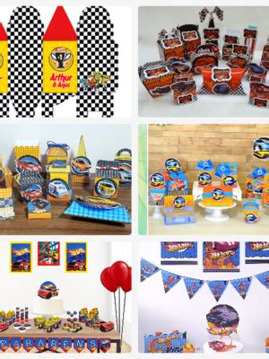 Arquivo De Corte Hot Wheels Kit Festa Pronta Compre Produtos Personalizados No Elo7
