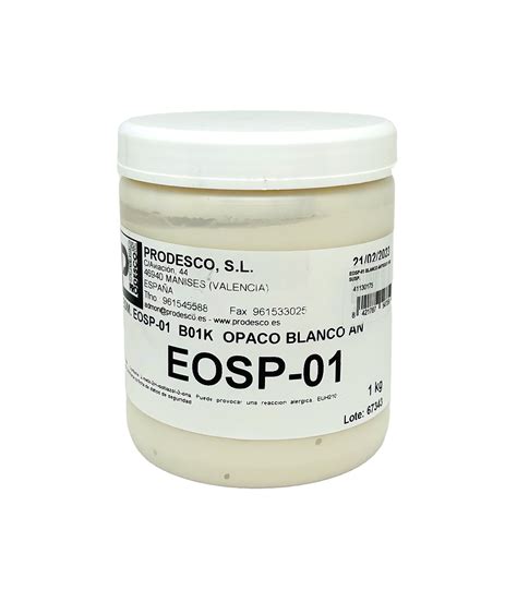 Esmalte Eosp Opaco En Suspensi N Blanco Antiguo Kg