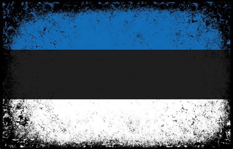 Premium Vector Old Dirty Grunge Vintage Estonia National Flag