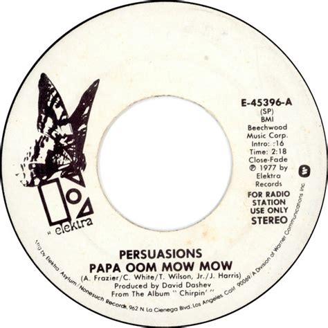 The Persuasions Papa Oom Mow Mow 1977 Vinyl Discogs