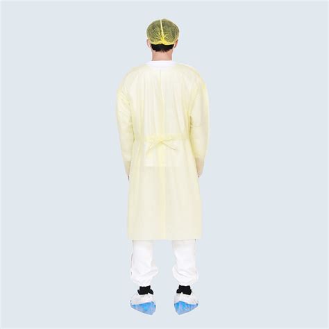 Rhycomme Aami Pb70 Level 2 Sms Disposable Medical Yellow Isolation Gown