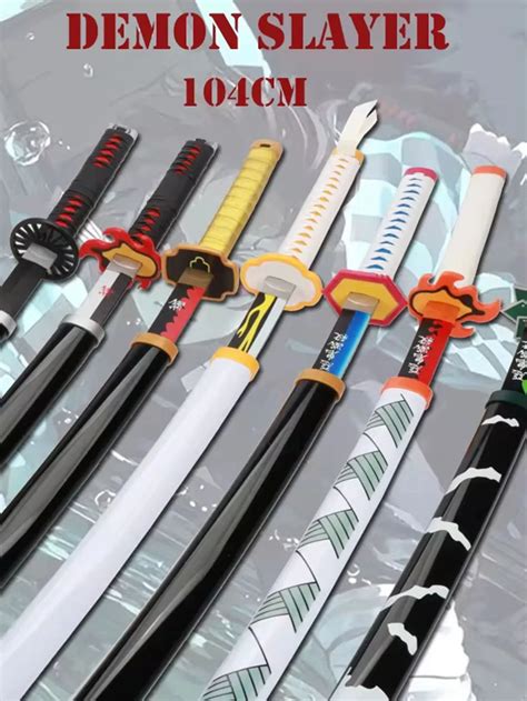 104CM Miecz Katana Anime Miecze Cosplay Demon Slayer Tanjirou Agatsuma