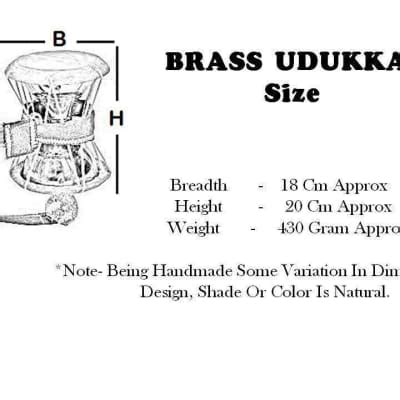 Handmade Udukkai Brass Material Udukai South Indian Style | Reverb