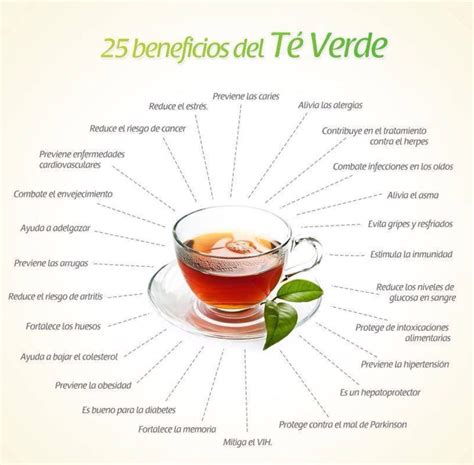 Beneficios del Té Verde Te para bajar de peso Te verde Nutrición