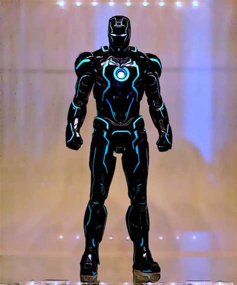 Hot Toys Neon Tech Iron Man Mark 4 Figround
