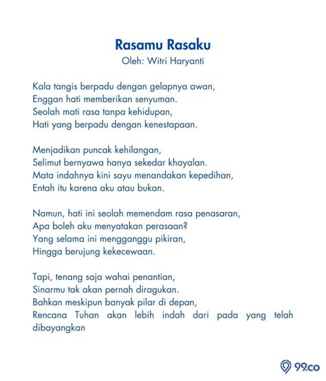 Contoh Puisi Cinta Dalam Diam Pendek Bermakna Mendalam