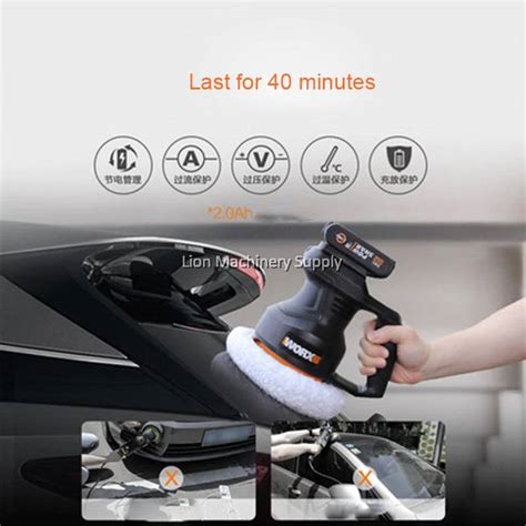 Worx WX858 9 20V Electric Car Polisher Machine Variable Speed Auto