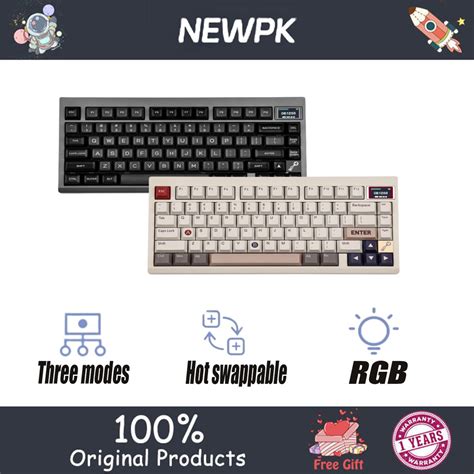 EPOMAKER TH80v2 Customized Mechanical Keyboard Gasket Display Hot Swappable Three Mode